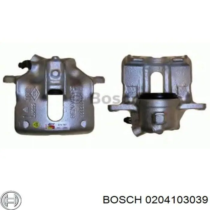 0204103039 Bosch pinza de freno trasera izquierda