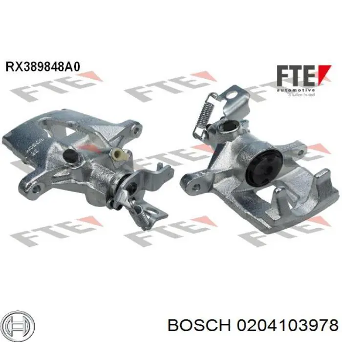 0204103978 Bosch pinza de freno trasero derecho