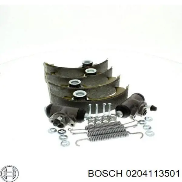 0 204 113 501 Bosch zapatas de frenos de tambor traseras