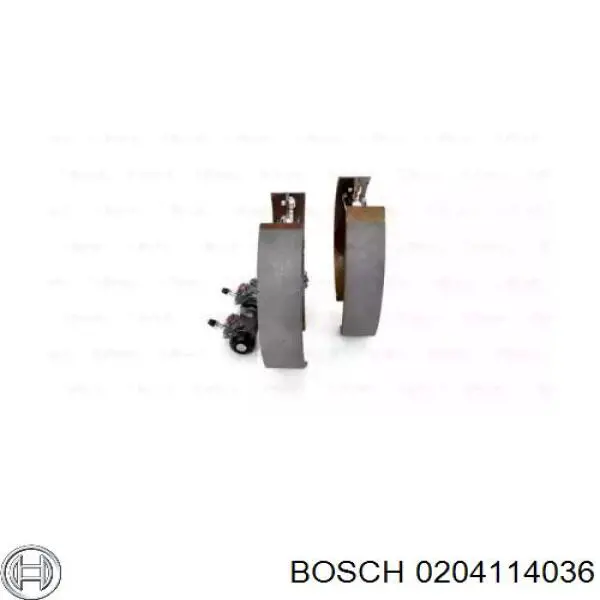 0204114036 Bosch zapatas de frenos de tambor traseras