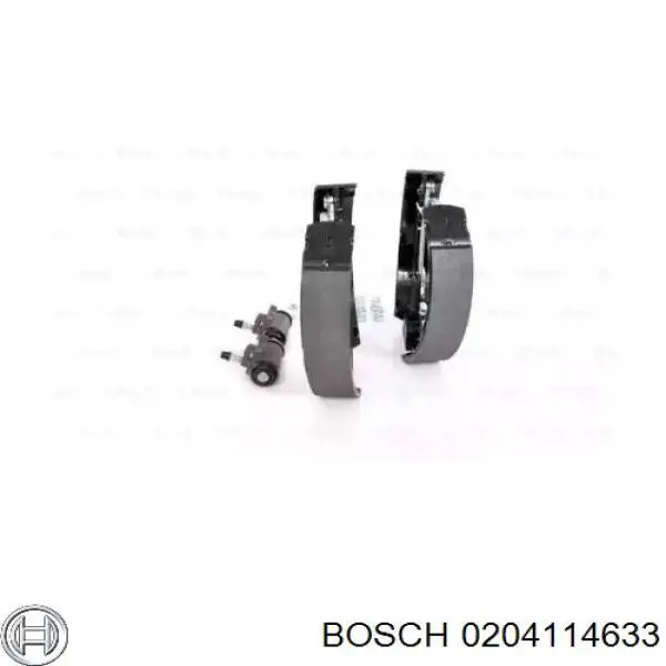 0 204 114 633 Bosch zapatas de frenos de tambor traseras