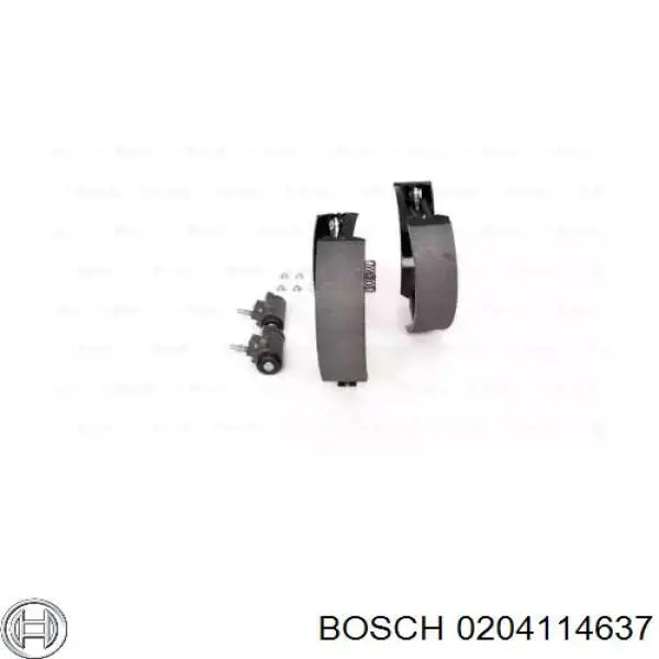 0204114637 Bosch zapatas de frenos de tambor traseras