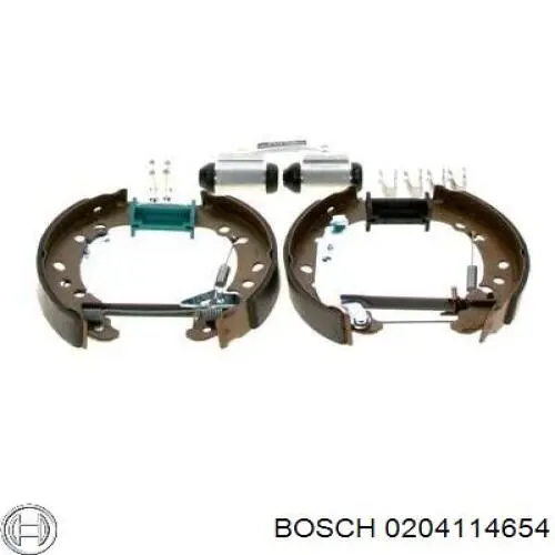 0 204 114 654 Bosch zapatas de frenos de tambor traseras