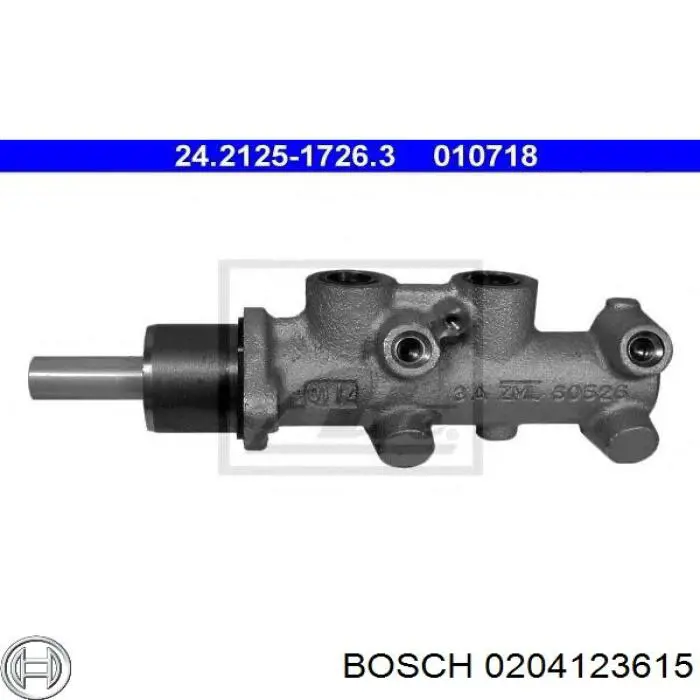 0204123615 Bosch cilindro principal de freno