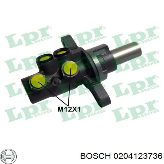 0 204 123 736 Bosch cilindro principal de freno