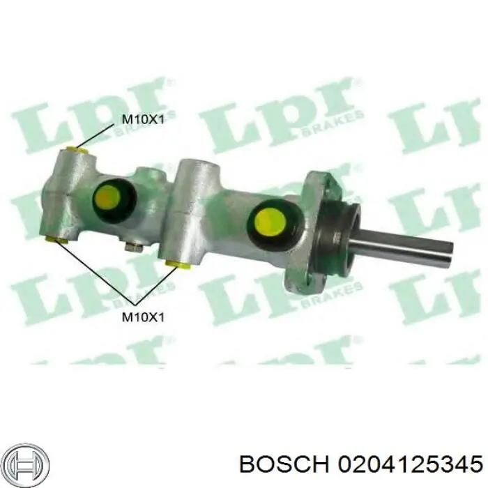 0204125345 Bosch cilindro principal de freno