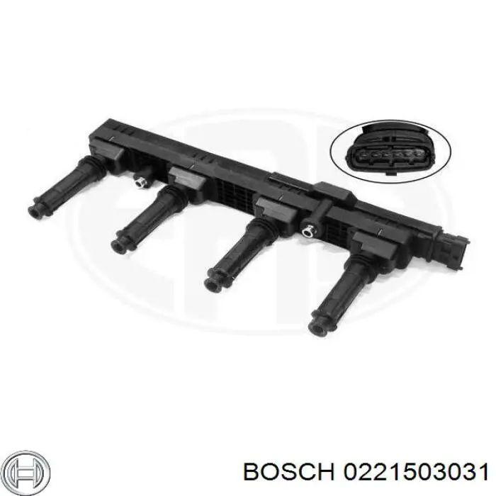 0 221 503 031 Bosch bobina de encendido