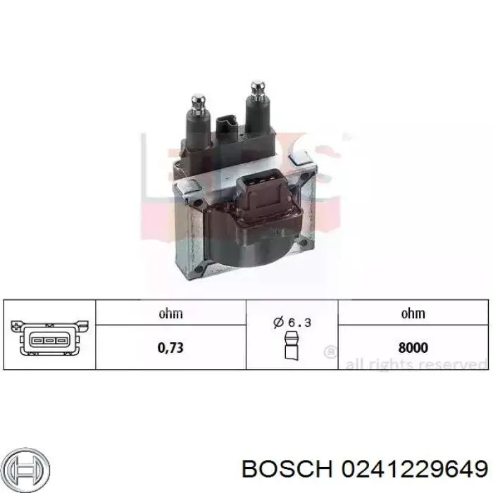 0241229649 Bosch bujía de encendido