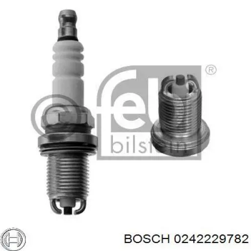 0242229782 Bosch bujía de encendido