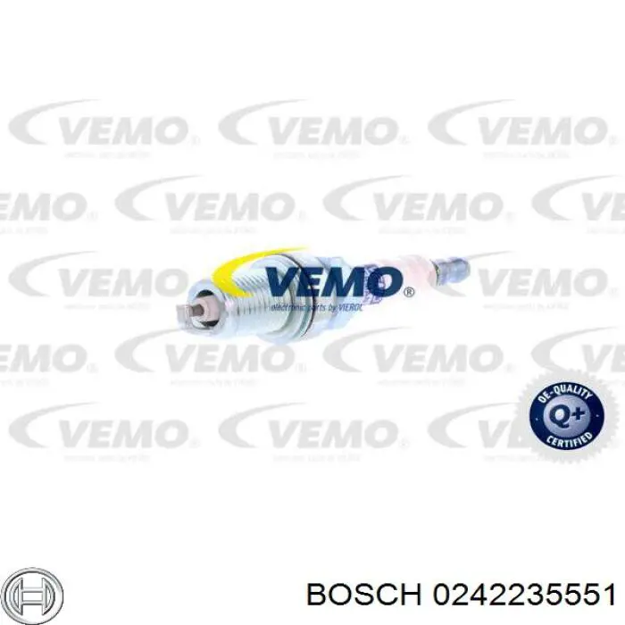 0242235551 Bosch bujía de encendido