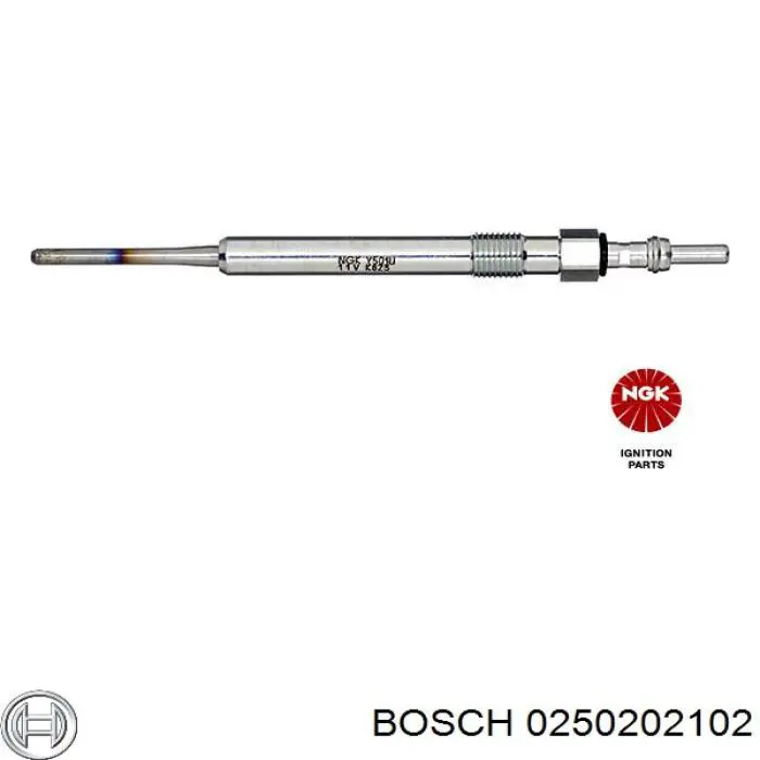 0250202102 Bosch bujía de incandescencia