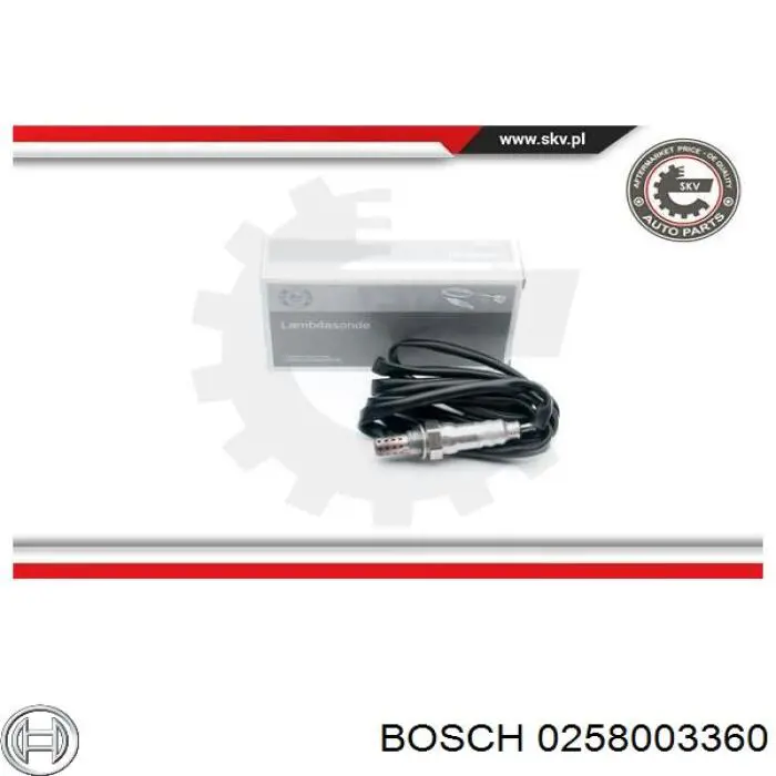 0258003360 Bosch sonda lambda sensor de oxigeno para catalizador