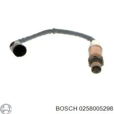 0258005298 Bosch sonda lambda, sensor de oxígeno despues del catalizador izquierdo