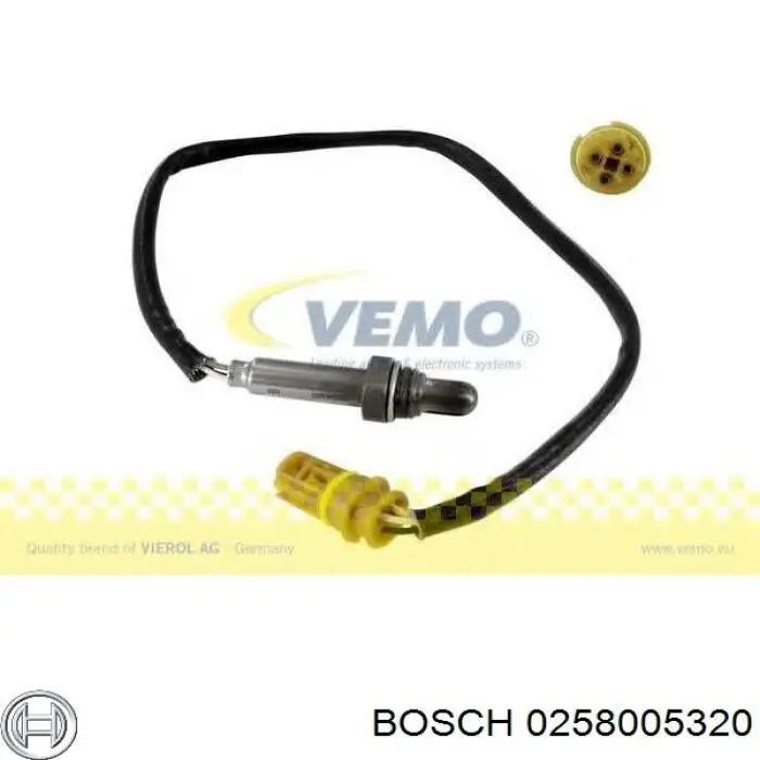 0258005320 Bosch sonda lambda, sensor de oxígeno antes del catalizador derecho