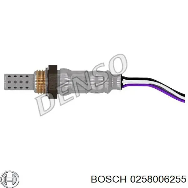 0258006255 Bosch sonda lambda sensor de oxigeno post catalizador