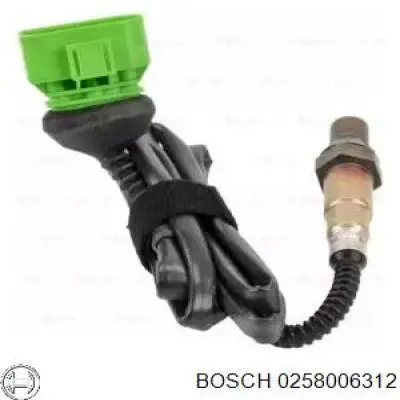 0258006312 Bosch sonda lambda, sensor de oxígeno despues del catalizador derecho