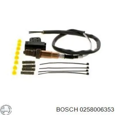 0258006353 Bosch sonda lambda, sensor de oxígeno antes del catalizador izquierdo