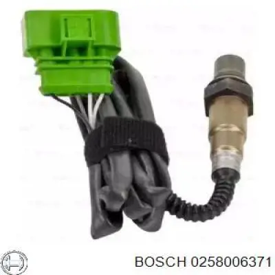 0258006371 Bosch sonda lambda, sensor de oxígeno despues del catalizador derecho