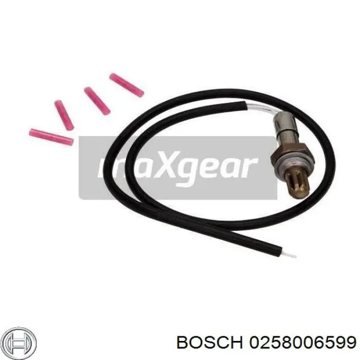 0258006599 Bosch sonda lambda sensor de oxigeno post catalizador