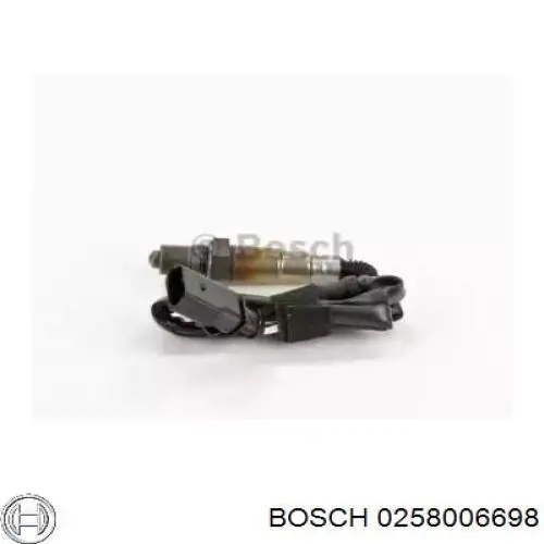 0258006698 Bosch sonda lambda, sensor de oxígeno despues del catalizador derecho