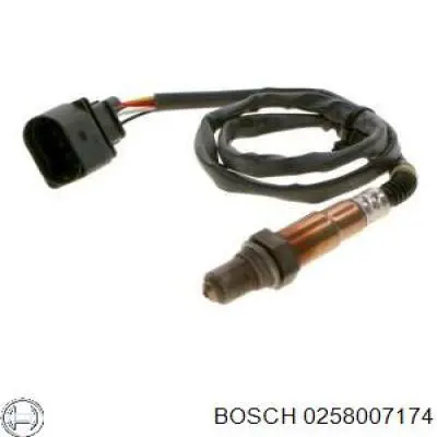 0 258 007 174 Bosch sonda lambda sensor de oxigeno para catalizador