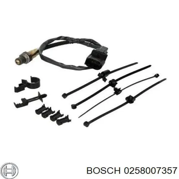 0258007357 Bosch sonda lambda, sensor de oxígeno antes del catalizador izquierdo