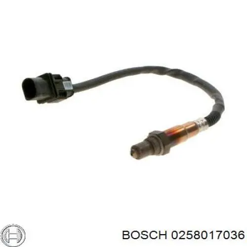 0 258 017 036 Bosch sonda lambda sensor de oxigeno para catalizador