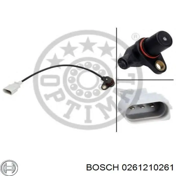 0261210261 Bosch sensor de posición del cigüeñal