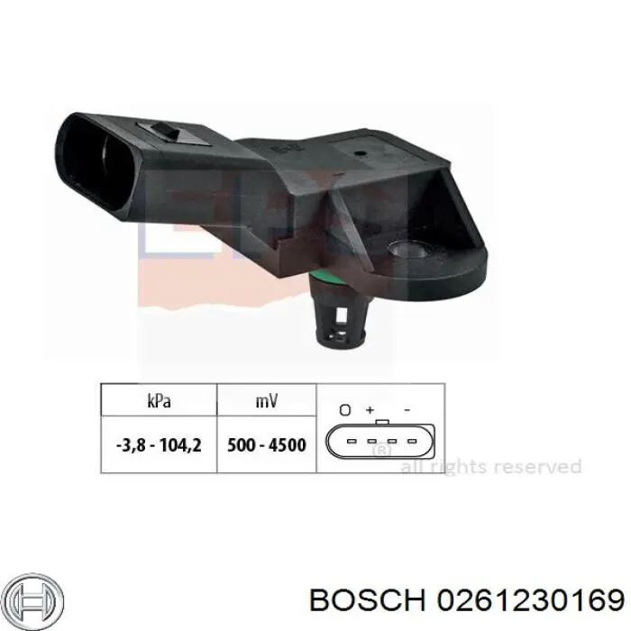 0261230169 Bosch sensor de presión, servofreno