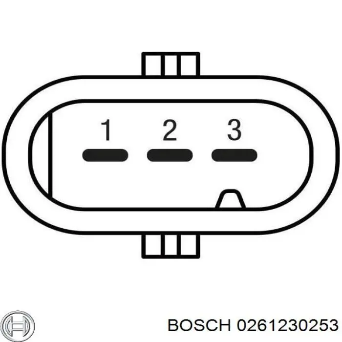 0261230253 Bosch sensor de presion del colector de admision