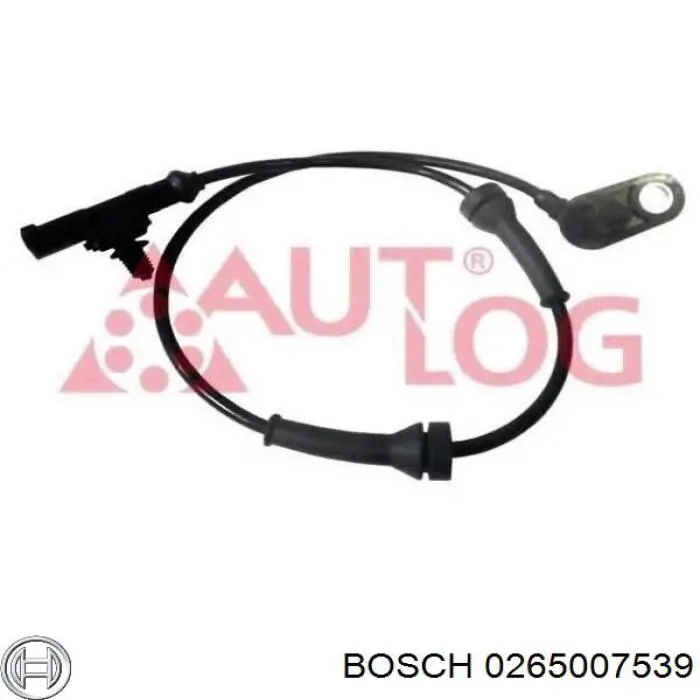 0265007539 Bosch sensor abs trasero derecho