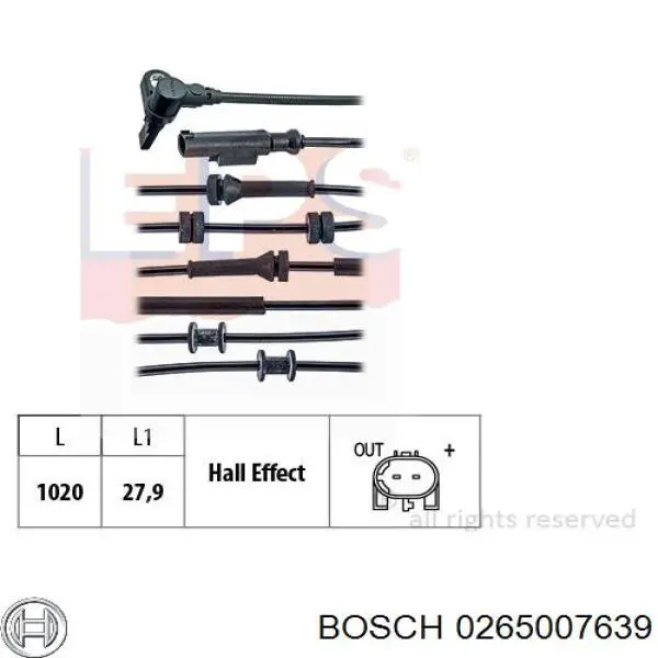 51745715 Fiat/Alfa/Lancia sensor abs delantero