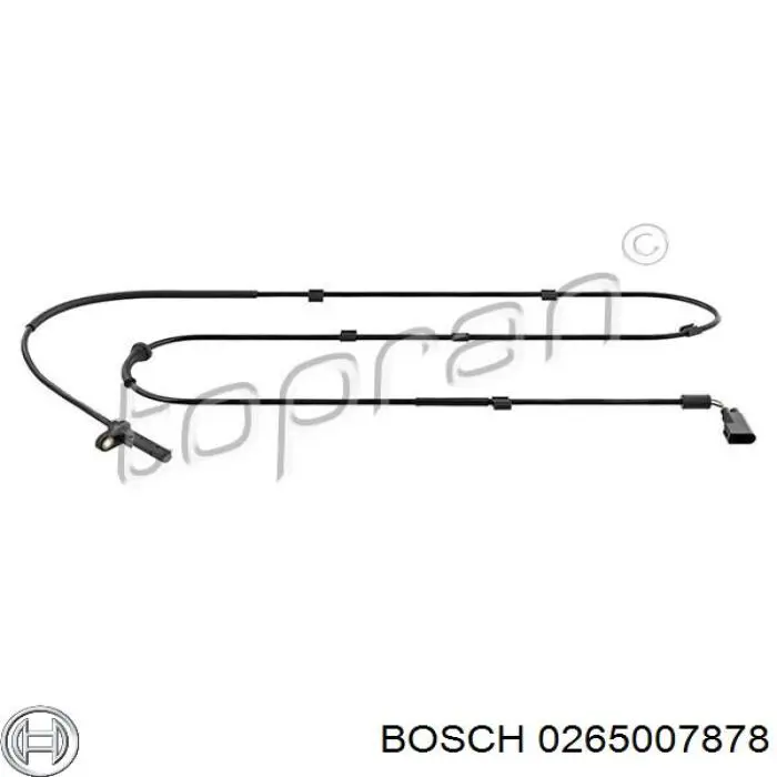 0265007878 Bosch sensor abs trasero derecho