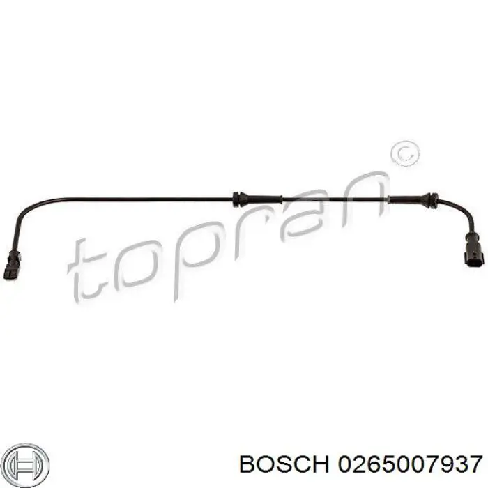 0265007937 Bosch sensor abs trasero izquierdo