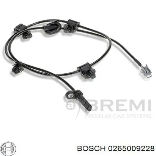 0 265 009 228 Bosch sensor abs trasero derecho