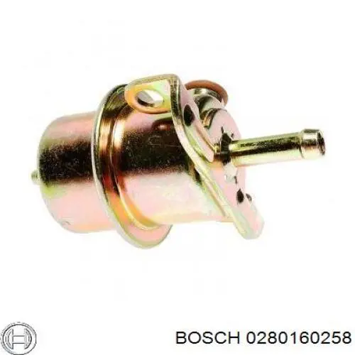 0280160258 Bosch regulador de presión de combustible, rampa de inyectores