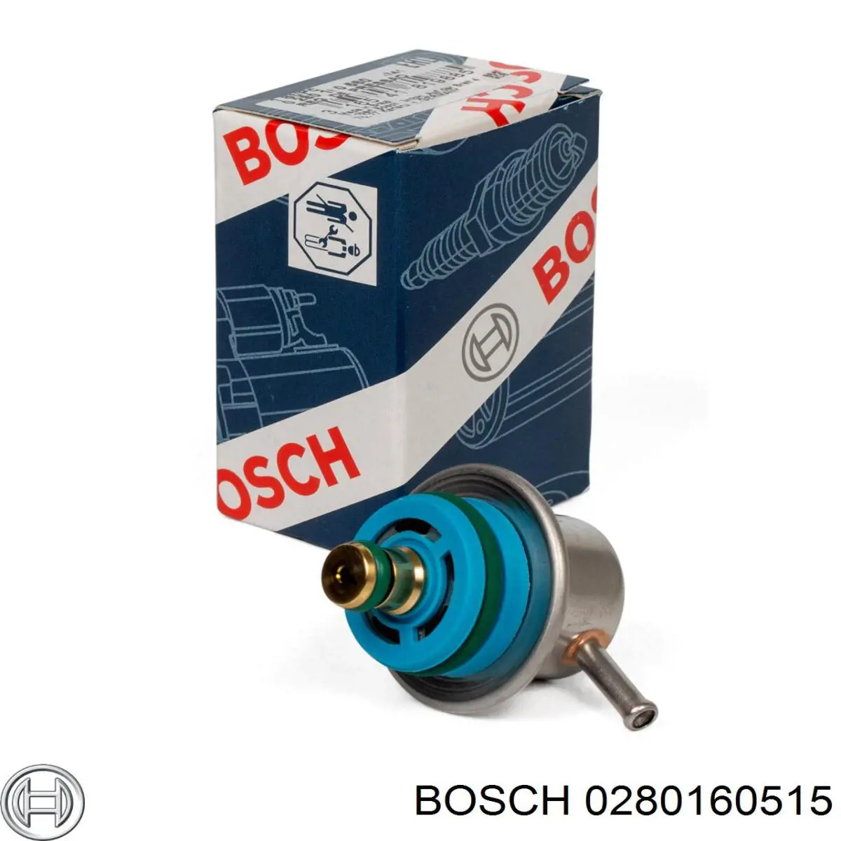 0280160515 Bosch regulador de presión de combustible, rampa de inyectores