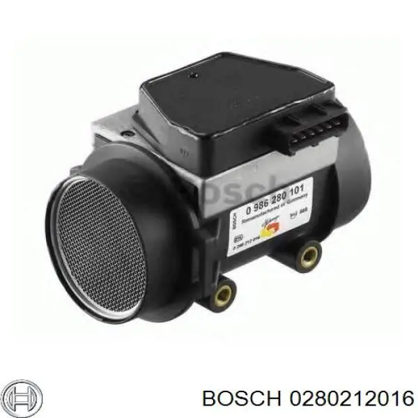 0280212016 Bosch sensor de flujo de aire/medidor de flujo (flujo de aire masibo)