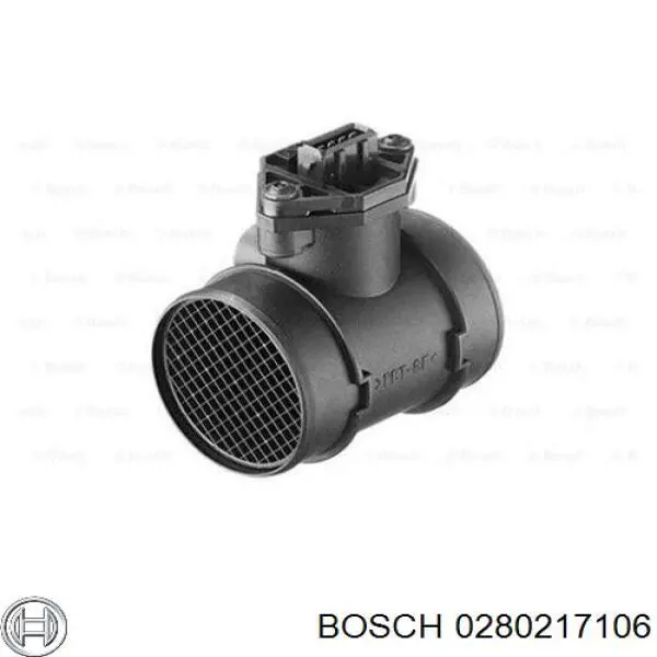 0280217106 Bosch sensor de flujo de aire/medidor de flujo (flujo de aire masibo)