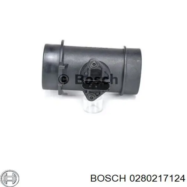 0280217124 Bosch sensor de flujo de aire/medidor de flujo (flujo de aire masibo)