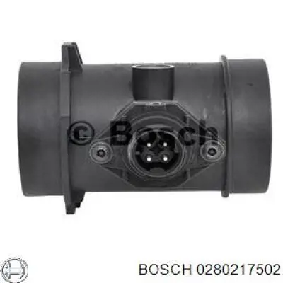 0280217502 Bosch sensor de flujo de aire/medidor de flujo (flujo de aire masibo)