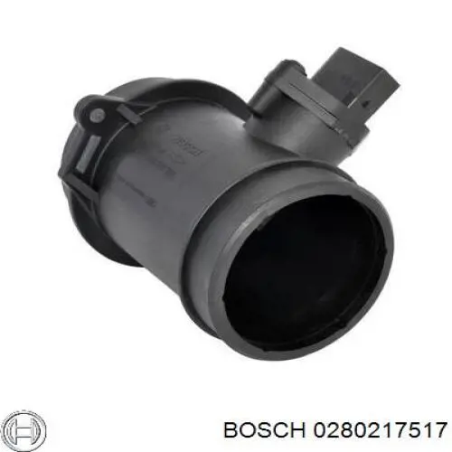 0280217517 Bosch sensor de flujo de aire/medidor de flujo (flujo de aire masibo)