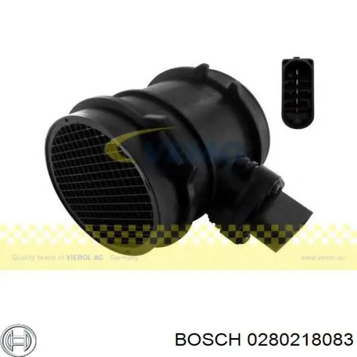 0280218083 Bosch sensor de flujo de aire/medidor de flujo (flujo de aire masibo)