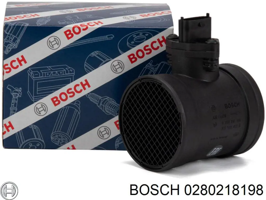 0280218198 Bosch sensor de flujo de aire/medidor de flujo (flujo de aire masibo)