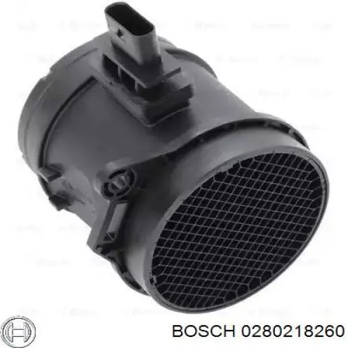 0280218260 Bosch sensor de flujo de aire/medidor de flujo (flujo de aire masibo)