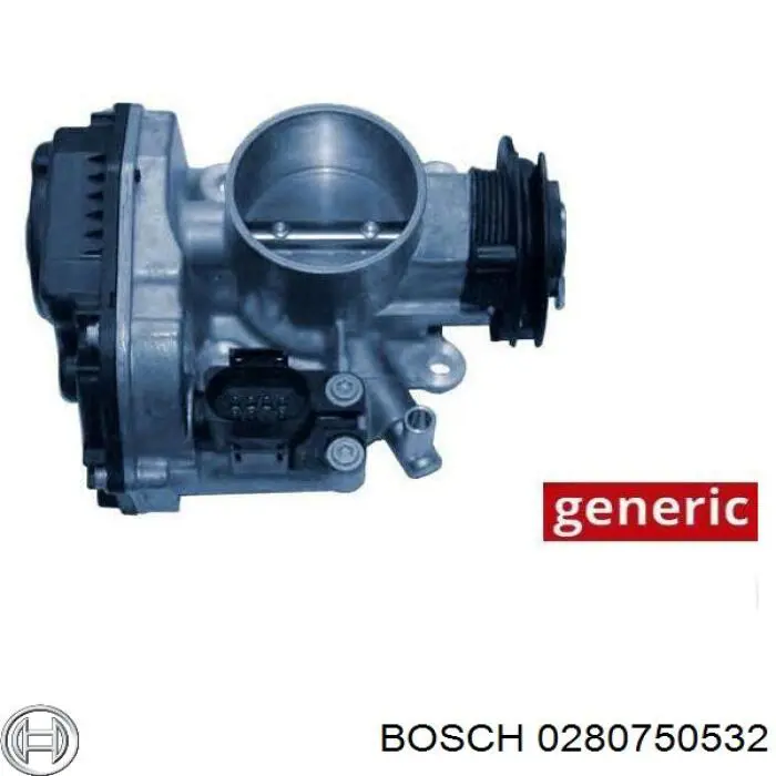 0280750532 Bosch cuerpo de mariposa completo