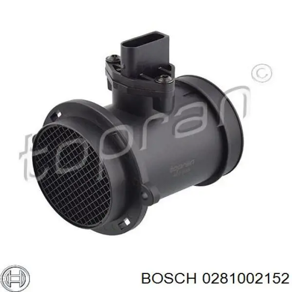 0281002152 Bosch sensor de flujo de aire/medidor de flujo (flujo de aire masibo)