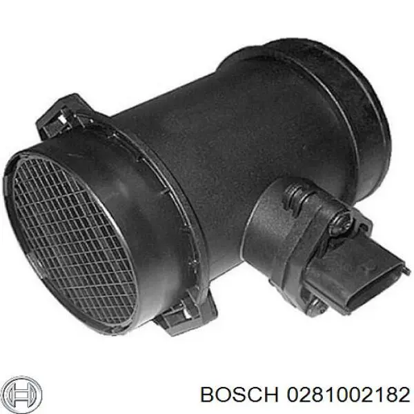 0281002182 Bosch sensor de flujo de aire/medidor de flujo (flujo de aire masibo)