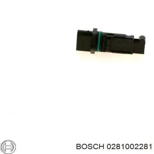 0281002281 Bosch sensor de flujo de aire/medidor de flujo (flujo de aire masibo)