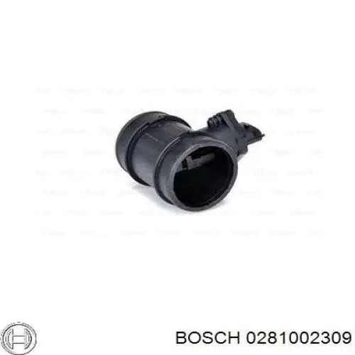 0281002309 Bosch sensor de flujo de aire/medidor de flujo (flujo de aire masibo)